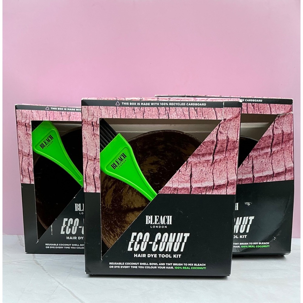 Bleach London Eco-Conut Hair Dye Tool Kit Coconut Bowl and Tint Brush Set